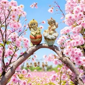 Set of 2 Dreamcicles Elegant fairy trinket boxes. Perfect condition Accent Decor